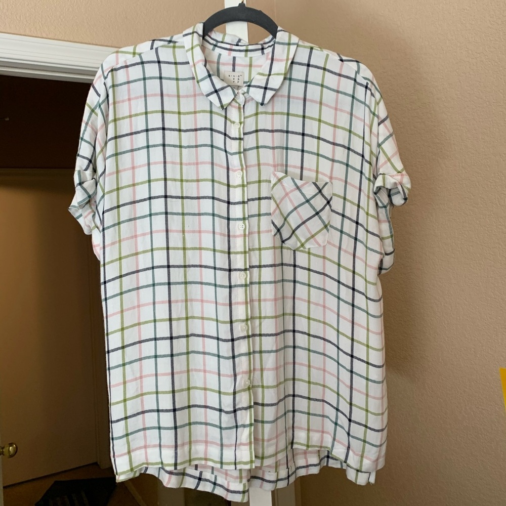 Pastel plaid shirt
